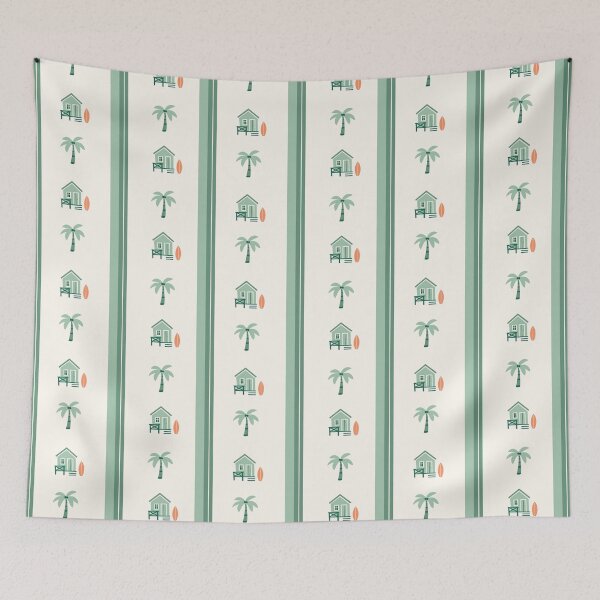 Item preview, Minimalist coastal cabana and palm pattern design designed and sold by Studio Pico.
