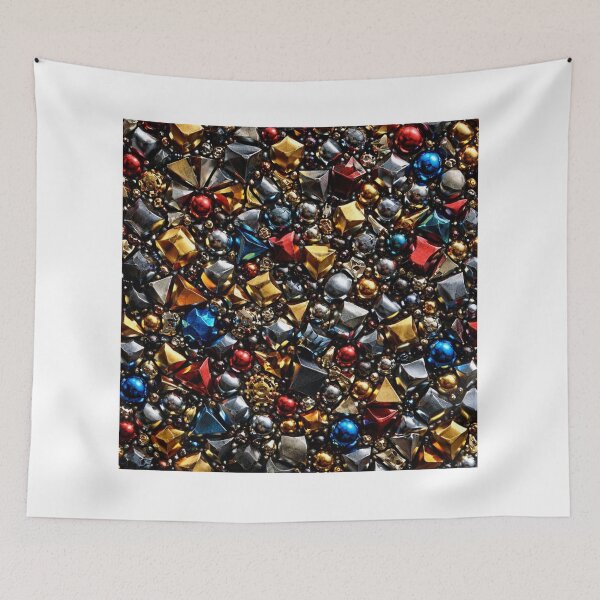 Item preview, Fascinating Geometric Metallic Assembly designed and sold by JcAbstractArt.