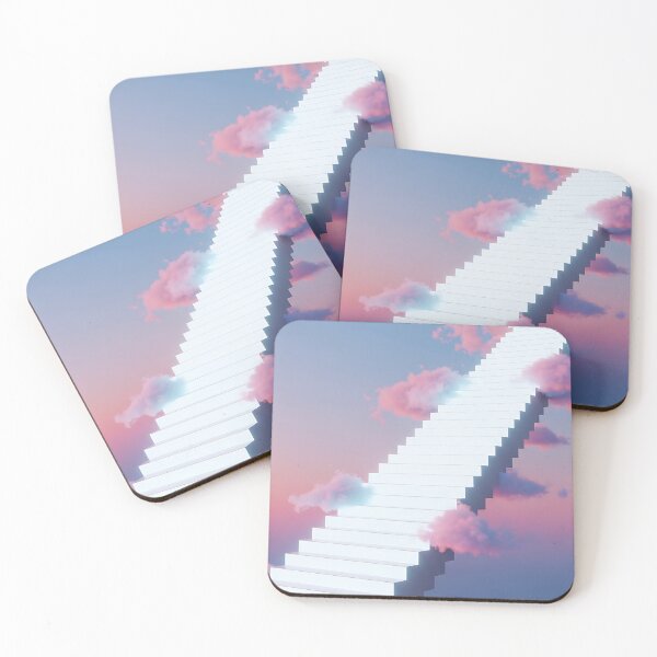 Item preview, Surreal Stairway To Heaven Dreamcore Pastel Aesthetic Art designed and sold by Itsheartshop.