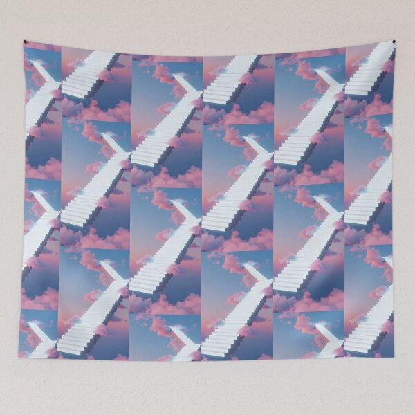 Item preview, Surreal Stairway To Heaven Dreamcore Pastel Aesthetic Art designed and sold by Itsheartshop.