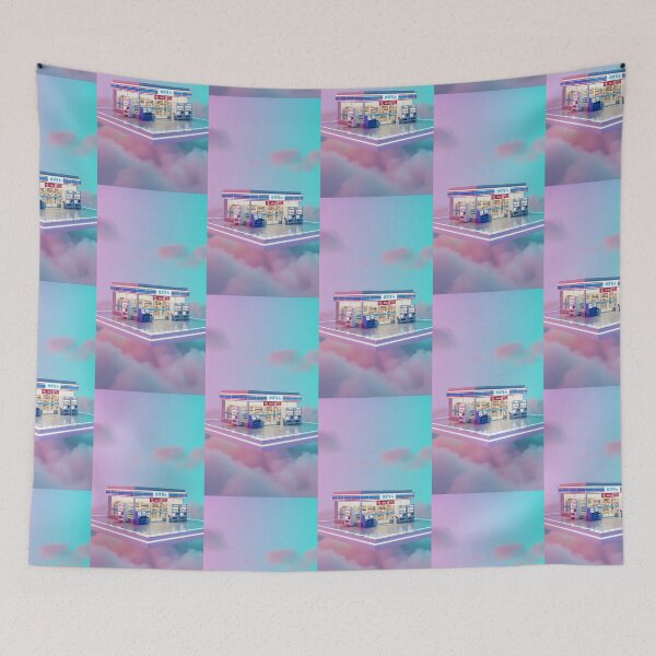 Item preview, Floating Pastel Japanese Convenience Store  designed and sold by Itsheartshop.