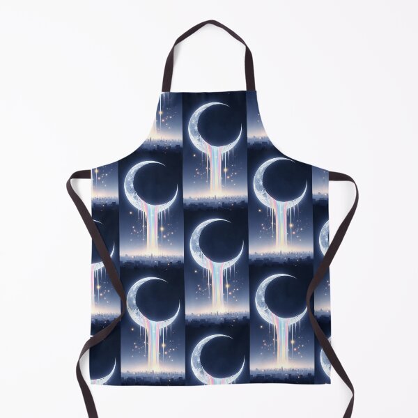 Item preview, Melting Pastel Rainbow Moon Over Dark Cityscape designed and sold by Itsheartshop.