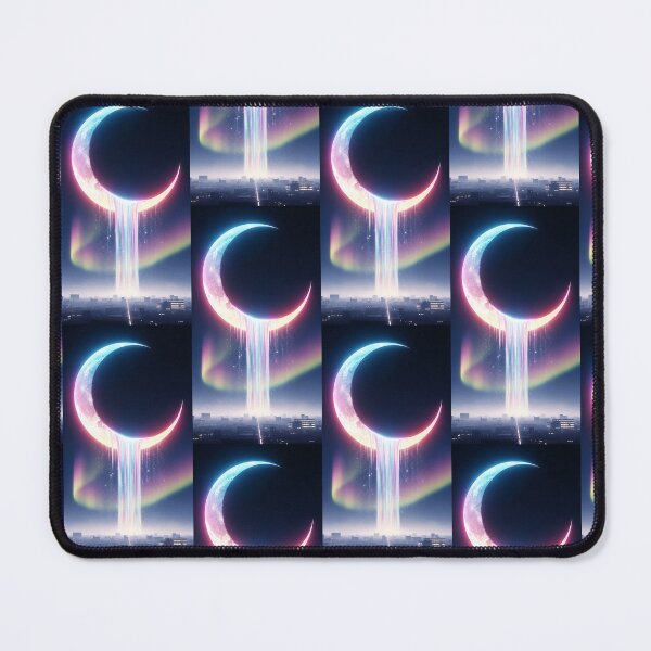 Item preview, Melting Rainbow Moon Over Dark Cityscape designed and sold by Itsheartshop.