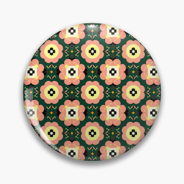 Artikelvorschau, Kräftiges, nahtloses Retro-Blumenmuster entworfen und verkauft von UniqueDesign751.