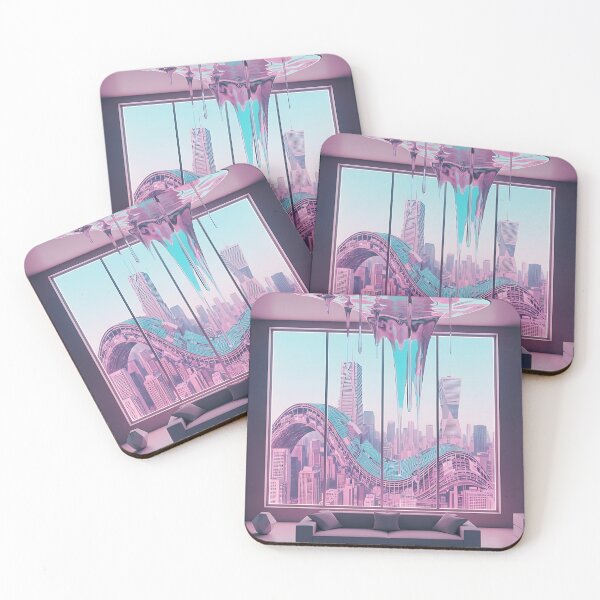 Item preview, Surreal Melting Ceiling Interior With Wavy Cityscape designed and sold by Itsheartshop.