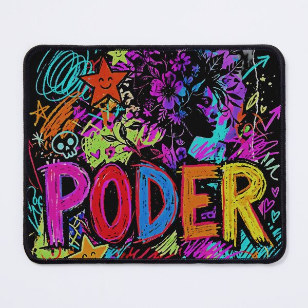 Item preview, Power Girl Flowers Stars Colorful Graffiti designed and sold by graphixpolash.