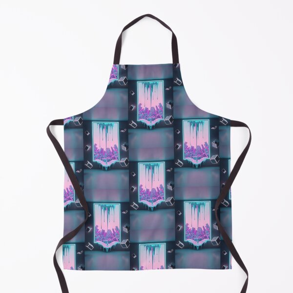 Item preview, Melting Neon Portal Frame Surreal Cityscape designed and sold by Itsheartshop.