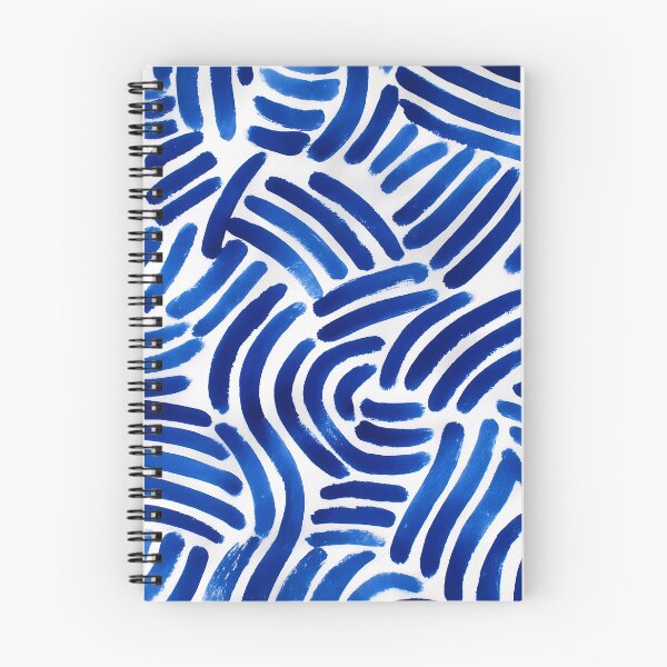 Item preview, Abstract Blue Brushstroke Pattern designed and sold by RebenCantik.