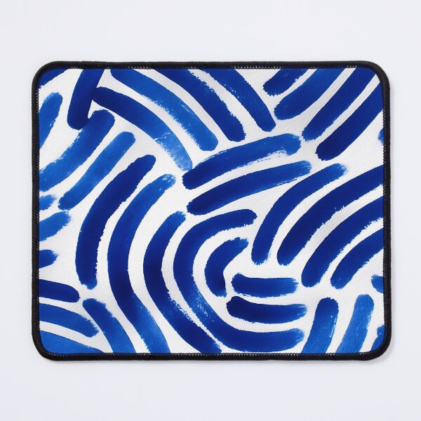 Item preview, Abstract Blue Brushstroke Pattern designed and sold by RebenCantik.