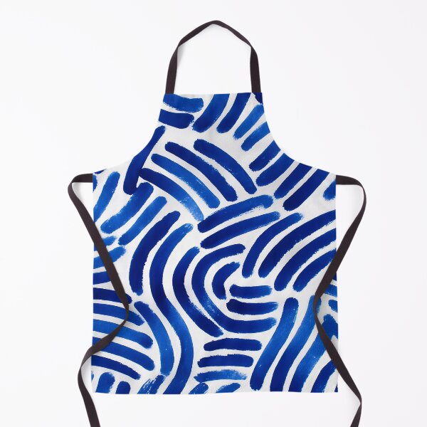 Item preview, Abstract Blue Brushstroke Pattern  designed and sold by RebenCantik.