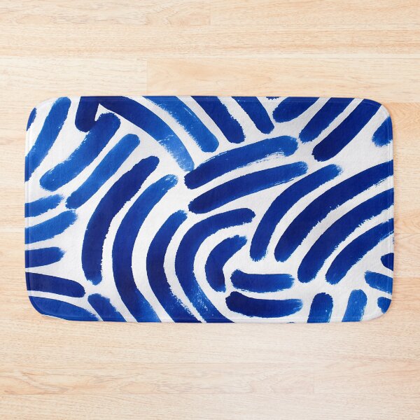 Item preview, Abstract Blue Brushstroke Pattern  designed and sold by RebenCantik.