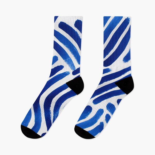Item preview, Abstract Blue Brushstroke Pattern  designed and sold by RebenCantik.