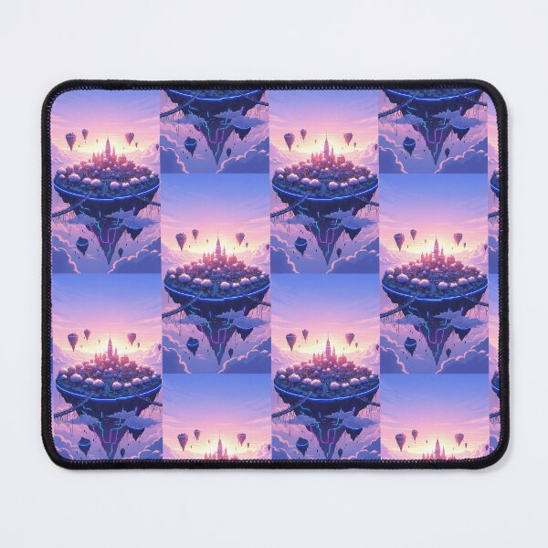 Item preview, Floating Sakura Island Castle Anime Fantasy Sunset Art designed and sold by Itsheartshop.
