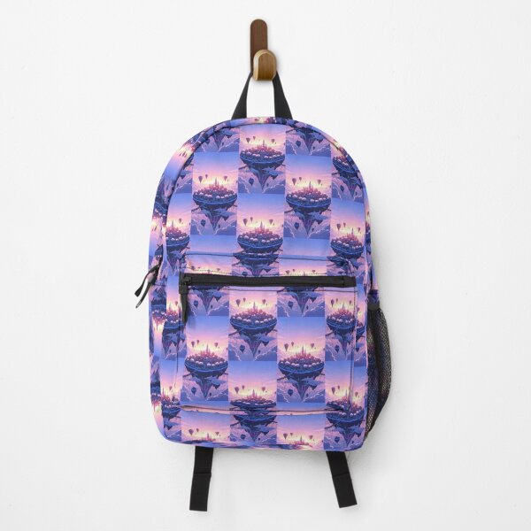 Item preview, Floating Sakura Island Castle Anime Fantasy Sunset Art designed and sold by Itsheartshop.