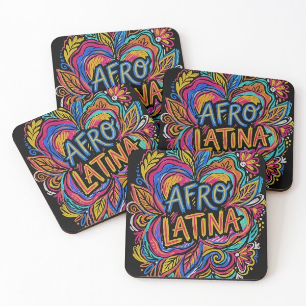 Item preview, Afro Latina Colorful Flowers Rainbow Letters designed and sold by graphixpolash.