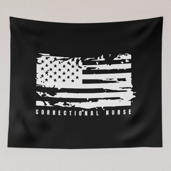 Item preview, Corrections Nurse Us Flag designed and sold by Dondonmart.