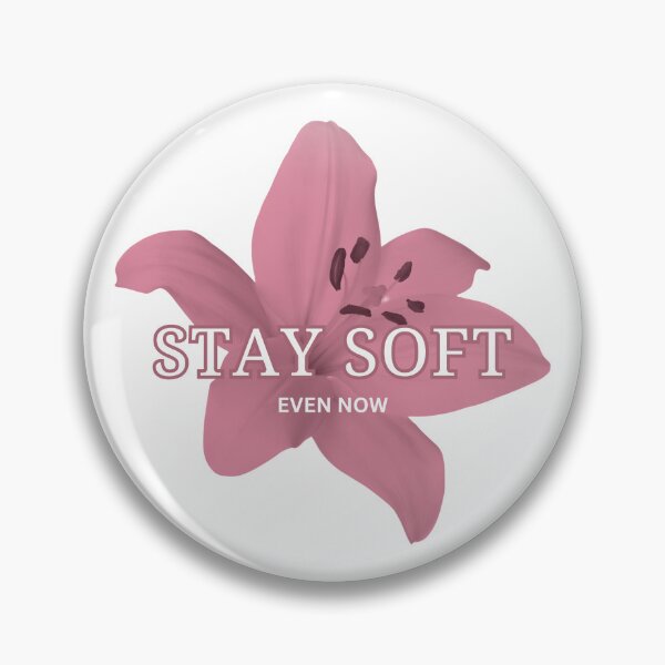 Item preview, stay soft, even now // minimal retro aesthetic designed and sold by zlivy.