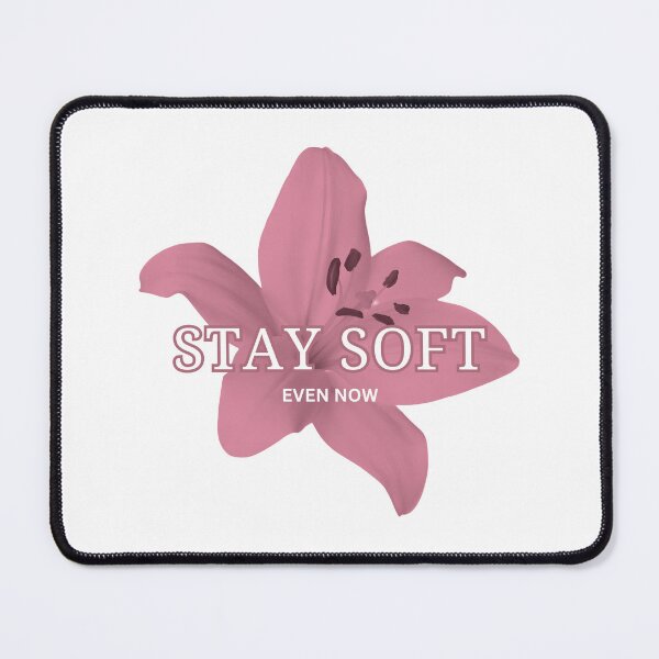 Item preview, stay soft, even now // minimal retro aesthetic designed and sold by zlivy.