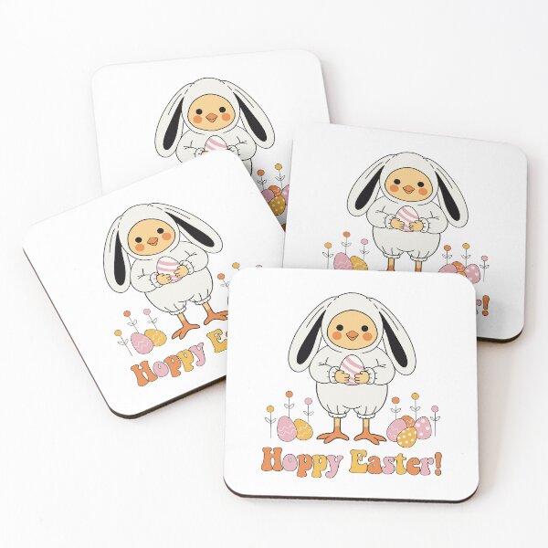 Item preview, Cute Chick in Bunny Costume Holding Egg – Happy Easter Funny Design designed and sold by Xatutik.art.
