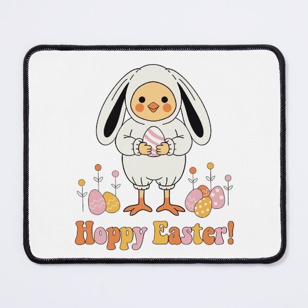 Item preview, Cute Chick in Bunny Costume Holding Egg – Happy Easter Funny Design designed and sold by Xatutik.art.