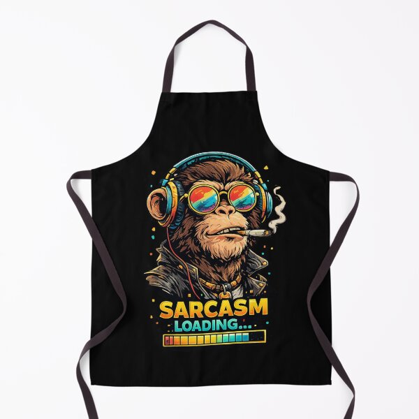 Item preview, Sarcasm Loading Monkey – Funny Sarcastic Monkey With Headphones & Sunglasses designed and sold by UnicornDreamers.