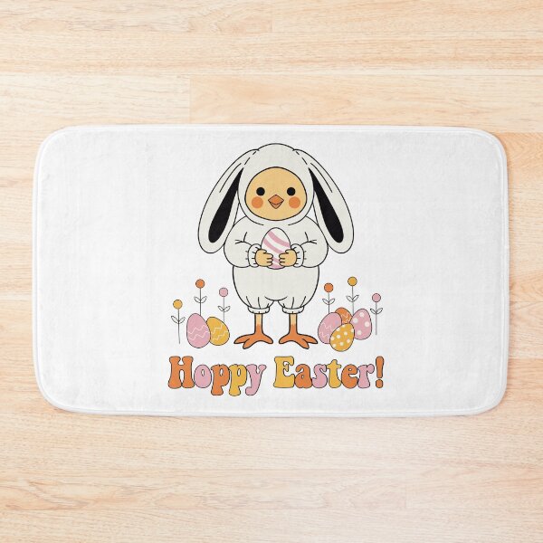 Item preview, Cute Chick in Bunny Costume Holding Egg – Happy Easter Funny Design designed and sold by Xatutik.art.