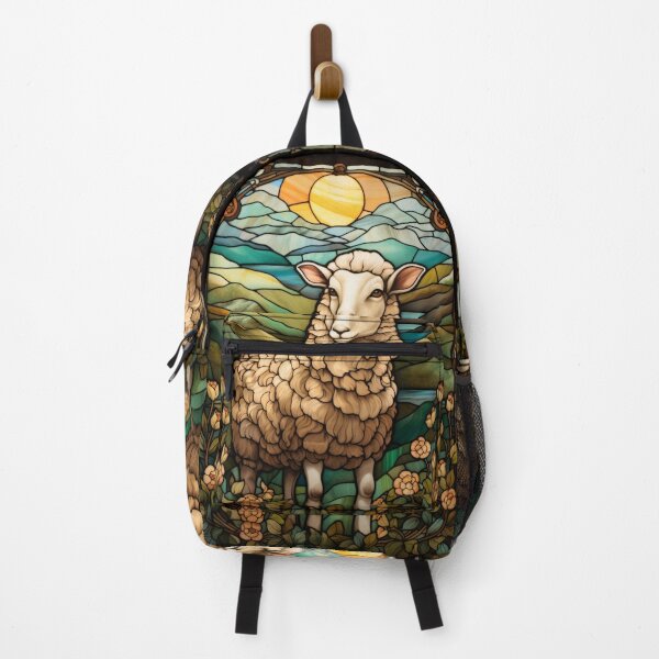 Item preview, Peaceful Lamb Stained Glass Art designed and sold by pinkal.