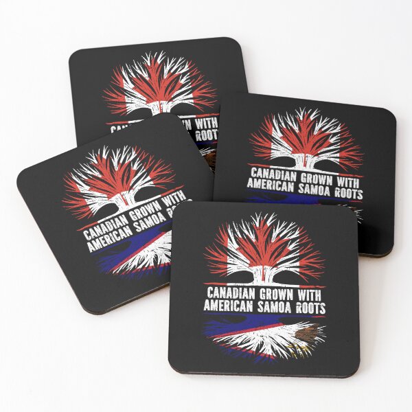 Item preview, Canadian Grown with American Samoa Roots Canada Flag designed and sold by CosmoKitsch.