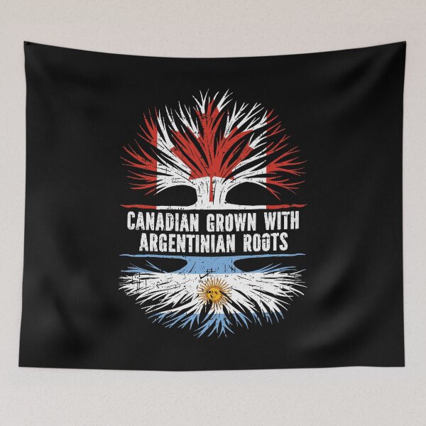 Item preview, Canadian Grown with Argentinian Roots Canada Flag designed and sold by CosmoKitsch.
