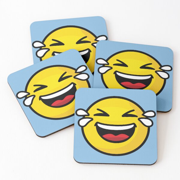 Item preview, Laughing smiley emoticon Emoji Icon. Cartoon happy Face with laughing mouth and Tears of Joy Expression designed and sold by AtonuHaque.