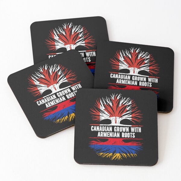 Item preview, Canadian Grown with Armenian Roots Canada Flag designed and sold by CosmoKitsch.