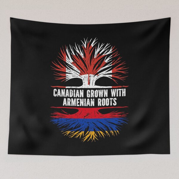 Item preview, Canadian Grown with Armenian Roots Canada Flag designed and sold by CosmoKitsch.