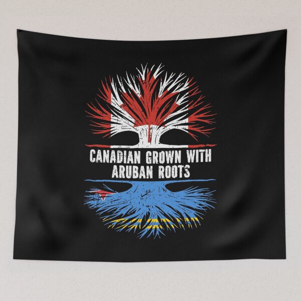 Item preview, Canadian Grown with Aruban Roots Canada Flag designed and sold by CosmoKitsch.