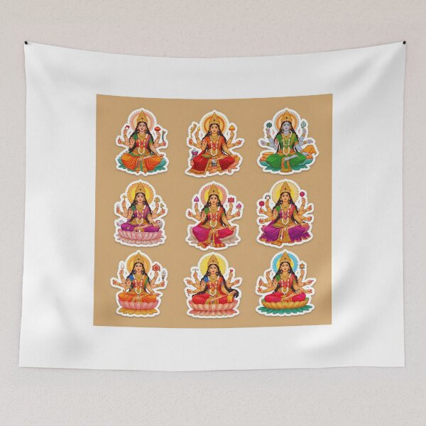 Item preview, Goddess Shailaputri Sticker designed and sold by Teewave-Ashish.