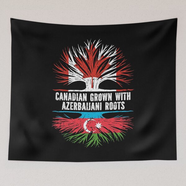 Item preview, Canadian Grown with Azerbaijani Roots Canada Flag designed and sold by CosmoKitsch.