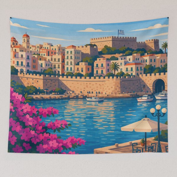Item preview, Heraklion Crete Travel Poster designed and sold by MatthewHeights.