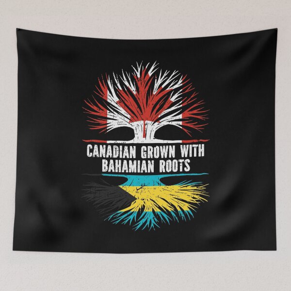 Item preview, Canadian Grown with Bahamian Roots Canada Flag designed and sold by CosmoKitsch.
