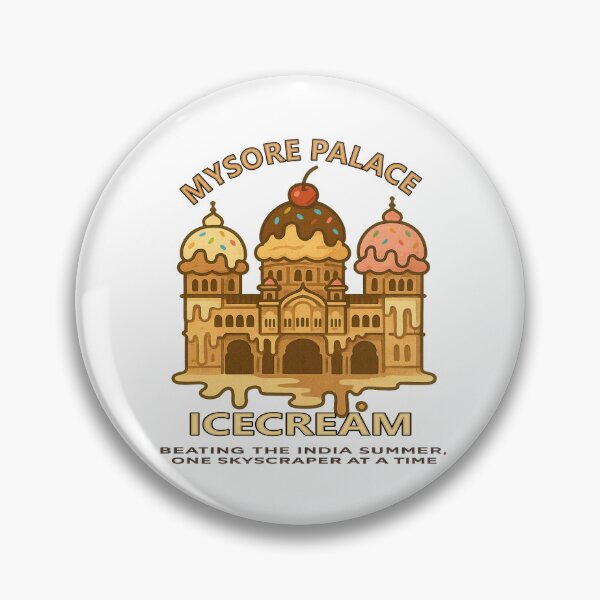 Item preview, Mysore Palace Ice Cream | Funny India Summer Dessert Humor Cute Architecture  designed and sold by Globalcitytees.