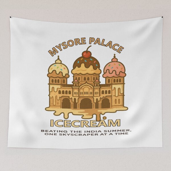 Item preview, Mysore Palace Ice Cream | Funny India Summer Dessert Humor Cute Architecture  designed and sold by Globalcitytees.