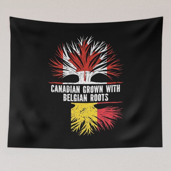 Item preview, Canadian Grown with Belgian Roots Canada Flag designed and sold by CosmoKitsch.