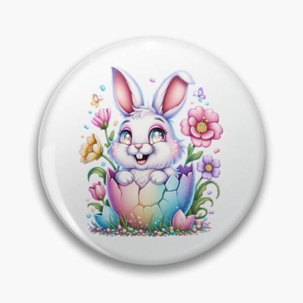 Artikelvorschau, Niedlicher Osterhase im Pop-up-Stil – Kawaii-Design für ein glückliches Leben und mehr Freiheit entworfen und verkauft von YounexxART.