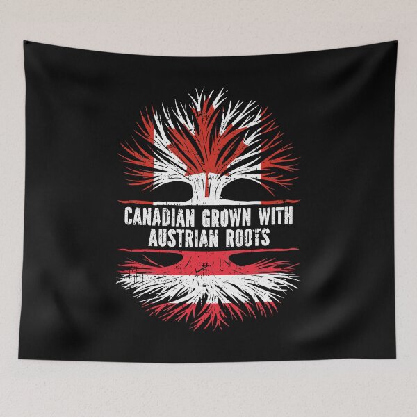 Item preview, Canadian Grown with Austrian Roots Canada Flag designed and sold by CosmoKitsch.