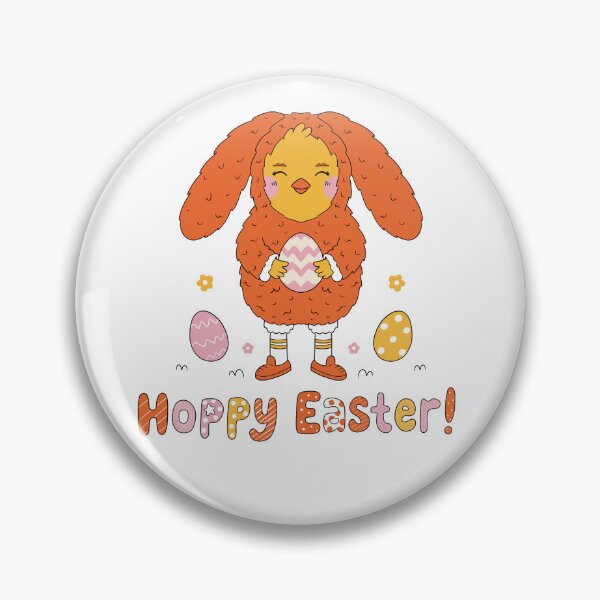 Item preview, Hoppy Easter Chicken in Bunny Costume – Funny Cute Easter Pun Design designed and sold by Xatutik.art.