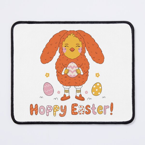 Item preview, Hoppy Easter Chicken in Bunny Costume – Funny Cute Easter Pun Design designed and sold by Xatutik.art.
