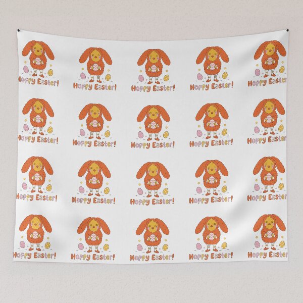 Item preview, Hoppy Easter Chicken in Bunny Costume – Funny Cute Easter Pun Design designed and sold by Xatutik.art.