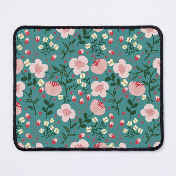 Item preview, Quirky florals in Teal designed and sold by DiorelleDesigns.