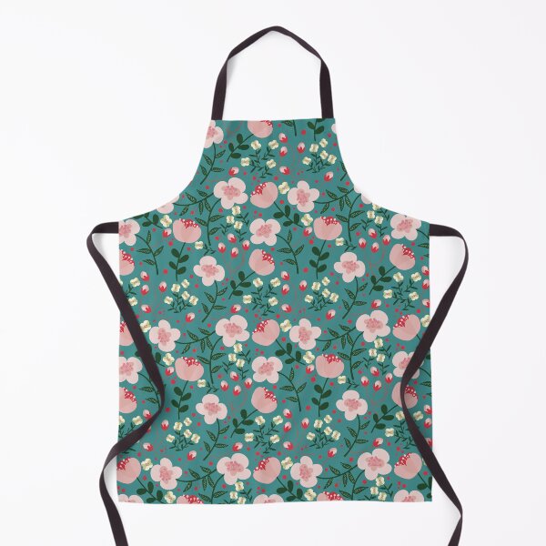 Item preview, Quirky florals in Teal designed and sold by DiorelleDesigns.