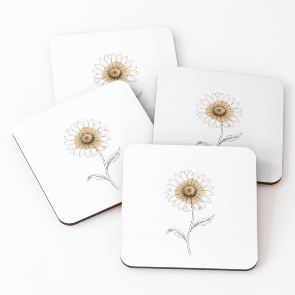 Item preview, Minimalist Boho Daisy Fine Line Art Single Flower designed and sold by AlanyaArtX.