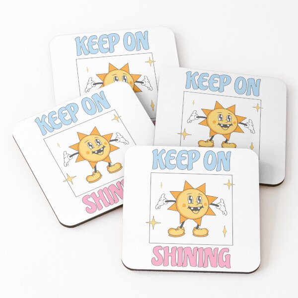 Item preview, Keep On Shining Retro Sun Cartoon Art designed and sold by Drukzone.