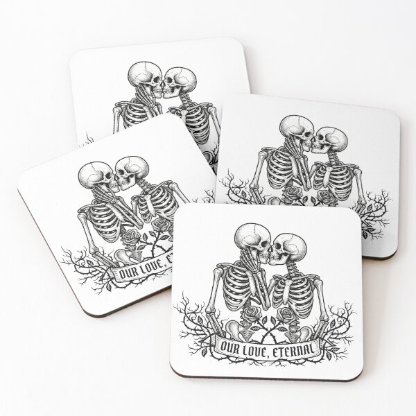 Item preview, ​Eternal Embrace Skeleton Lovers Dark Art designed and sold by FIRASs19.
